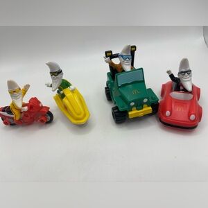 Vintage 1988 McDonalds MAC TONIGHT Happy Meal Toy Moon Man Lot of 4